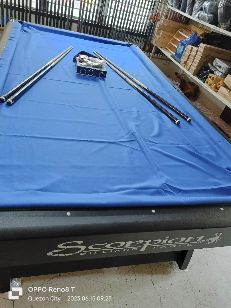 SCORPION STANDARD BILLIARD TABLE (FREE DELIVERY SEE DESCRIPTION) (Category: Billiards and Bowling) located in San Pablo. Submitted by wrbreyestrading (Listing ID 1238830598, Image 2). Description: MIDYEAR SALE!! PROMO UNTIL JUNE 30, 2023 PROMO UNTIL JUNE 30, 2023 PROMO UNTIL JUNE 30, 2023 Brand New Scorpion Billiard Table BEFORE: PHP 110,000 NOW: PHP 100,000 PHP 100,000 PHP 100,000 FREE DELIVERY METRO MANILA AND LAGUNA FREE DELIVERY METRO MANILA 
