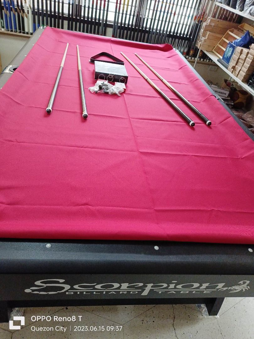 SCORPION STANDARD BILLIARD TABLE (FREE DELIVERY SEE DESCRIPTION) (Category: Billiards and Bowling) located in San Pablo. Submitted by wrbreyestrading (Listing ID 1238830598, Image 3). Description: MIDYEAR SALE!! PROMO UNTIL JUNE 30, 2023 PROMO UNTIL JUNE 30, 2023 PROMO UNTIL JUNE 30, 2023 Brand New Scorpion Billiard Table BEFORE: PHP 110,000 NOW: PHP 100,000 PHP 100,000 PHP 100,000 FREE DELIVERY METRO MANILA AND LAGUNA FREE DELIVERY METRO MANILA 