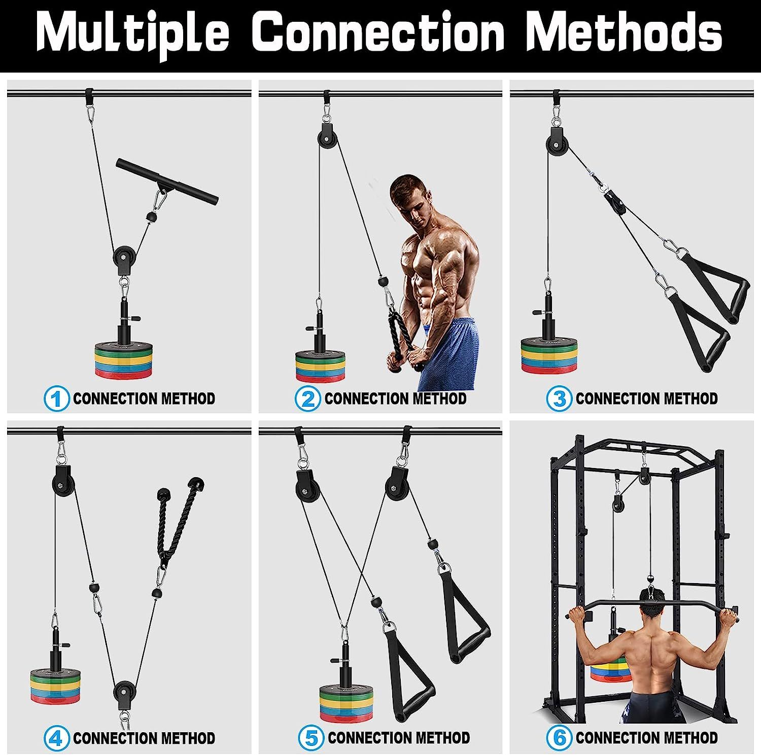 Home pulley shop gym system