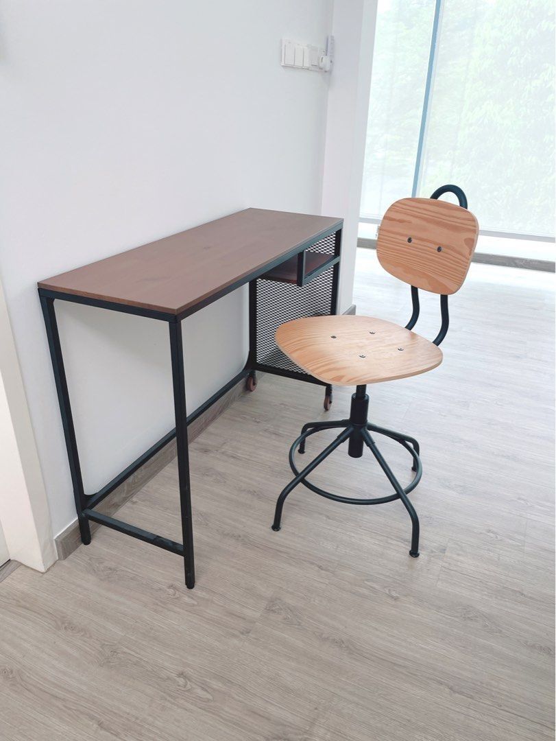 Set IKEA FJ LLBO table KULLABERG Swivel chair Total RM299