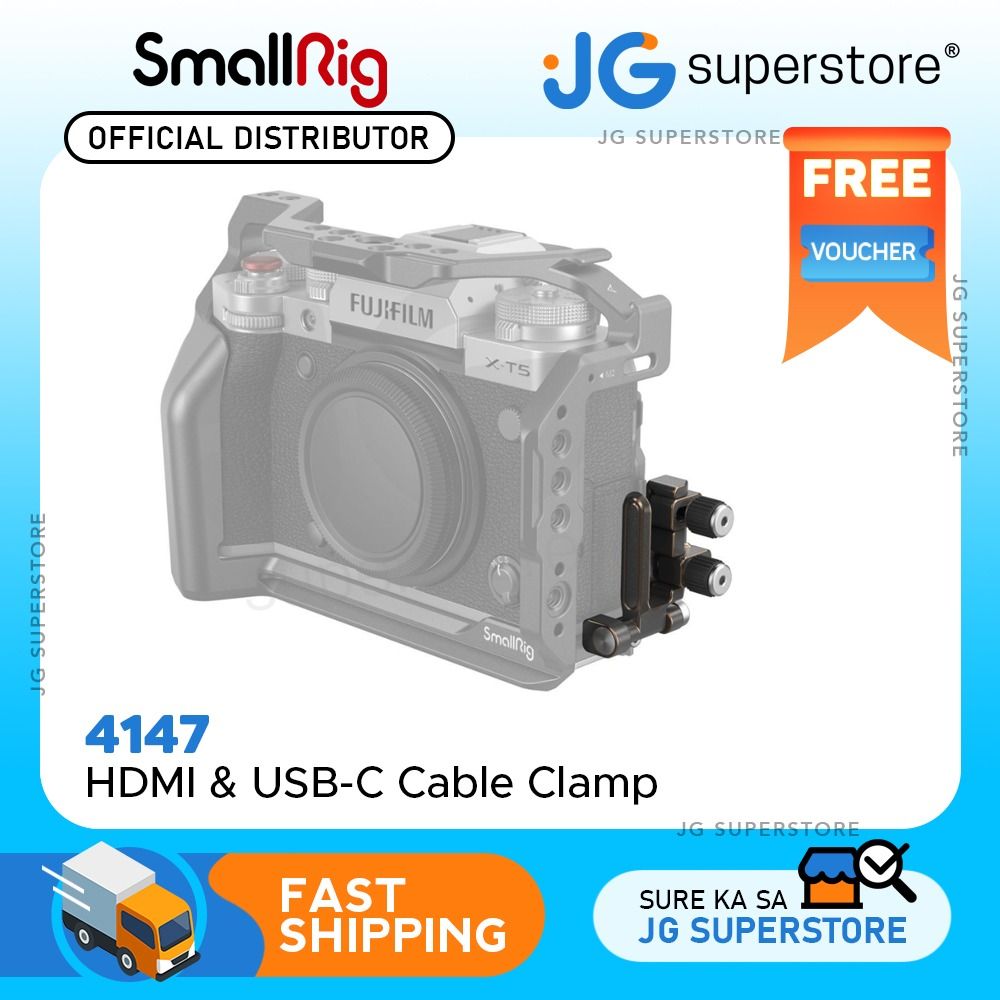 SmallRig HDMI and USB-C Cable Clamp for FUJIFILM X-T5 Camera