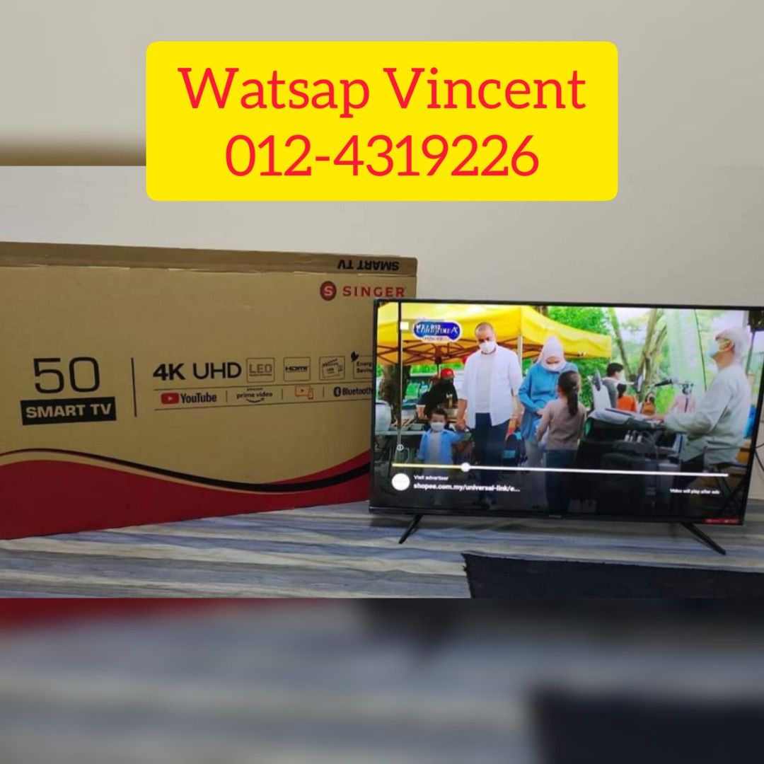 Smart Tv 50 Inch Android Ansuran Kedai TV Home Appliances TV smart-tv-50-inch-android-ansuran-kedai-tv-home-appliances-tv