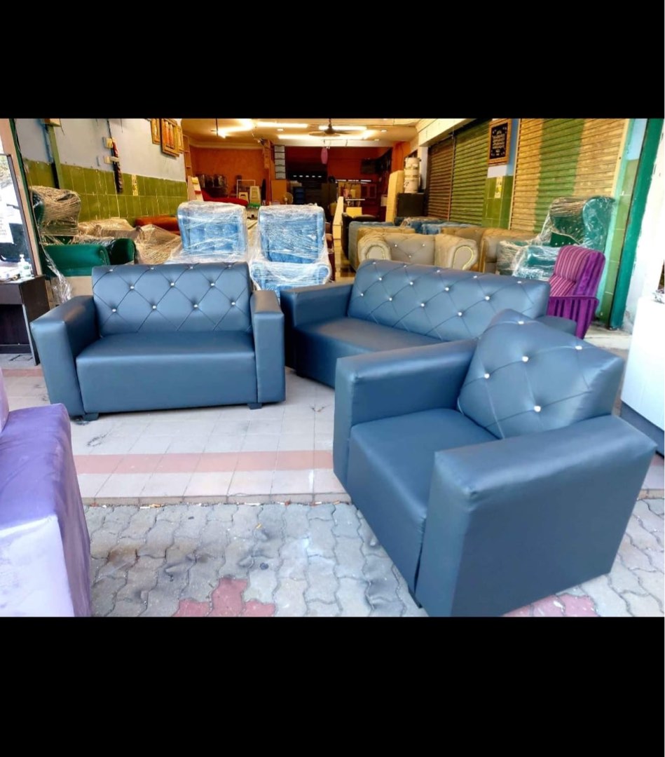 Sofa set pvc, Furniture & Home Living, Furniture, Sofas on Carousell