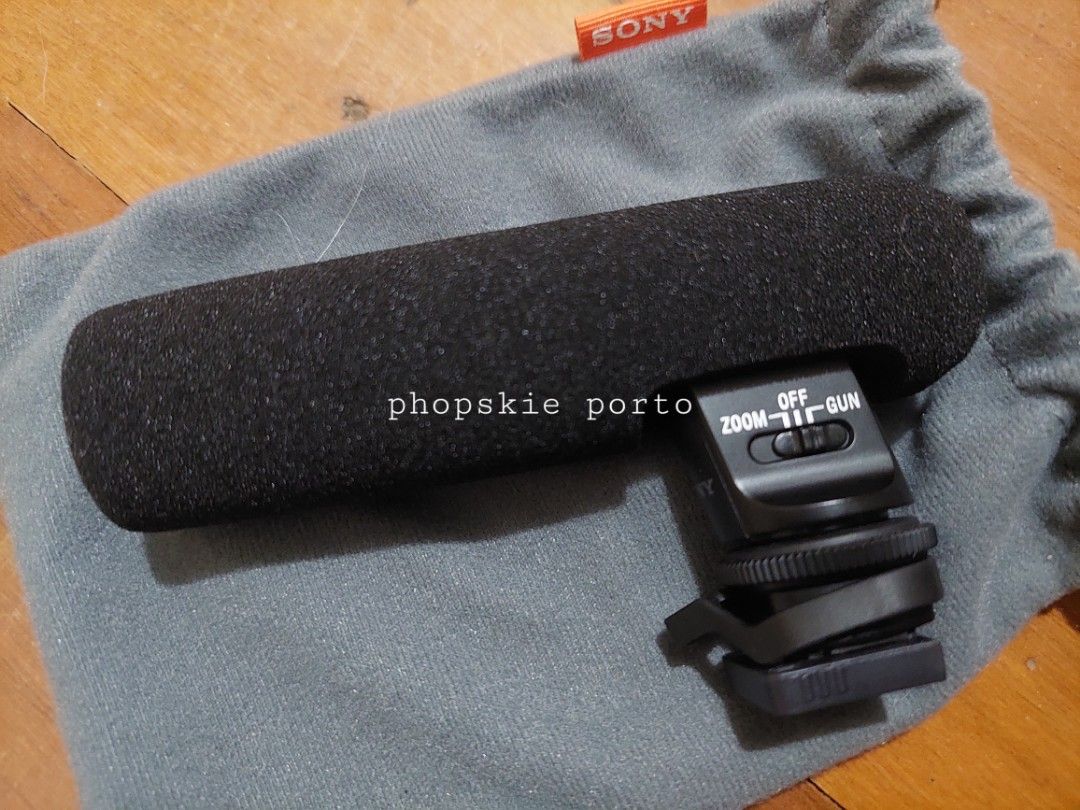 Sony Zoom microphone for mirrorless full frame or crop sensor camera