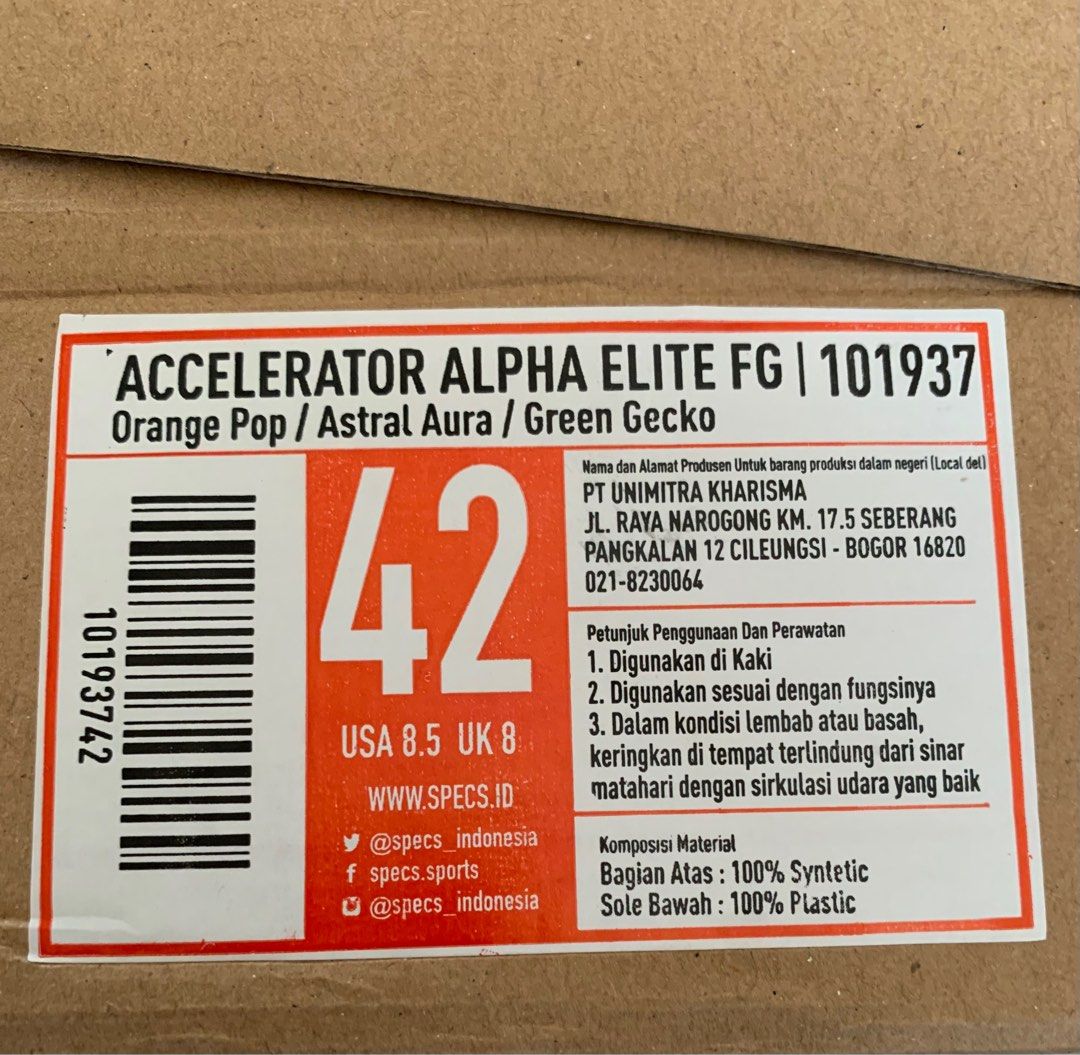 Specs accelerator Alpha Elite FG on Carousell