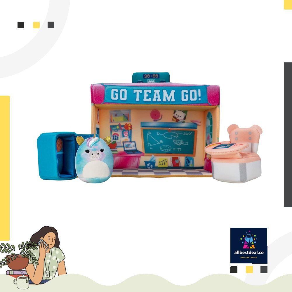 Squishville by Original Squishmallows Deluxe Academy Playset - Includes ...