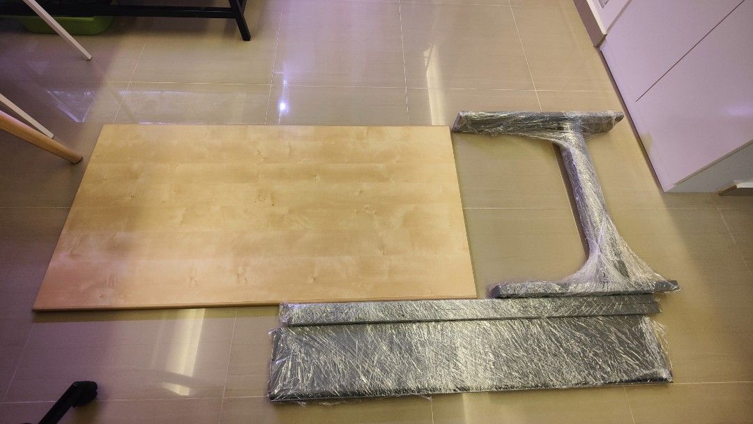 Study Table (Category: Tables & Sets) located in Singapore. Submitted by royalphoenix_8213ba (Listing ID 1238944250, Image 3). Description: Working desk Height 740mm x 1390mm Depth 730mm everything is packed nicely collect & Go.