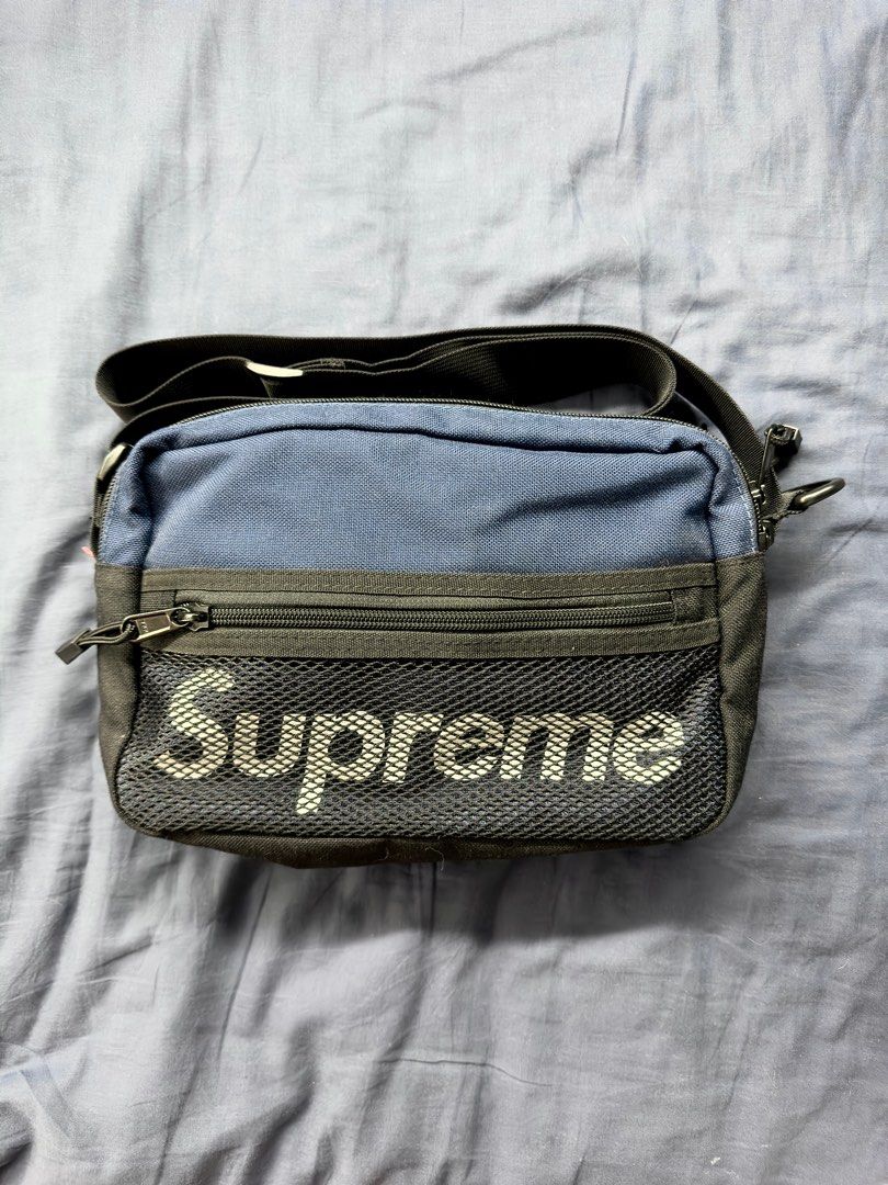 Supreme Shoulder Bag SS14 Navy, 名牌, 手袋及銀包- Carousell