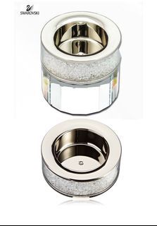 Swarovski crystals tea light holders -set of 2