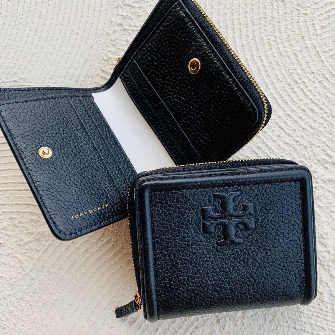 TB wallet tory burch thea bi fold wallet black zip wallet