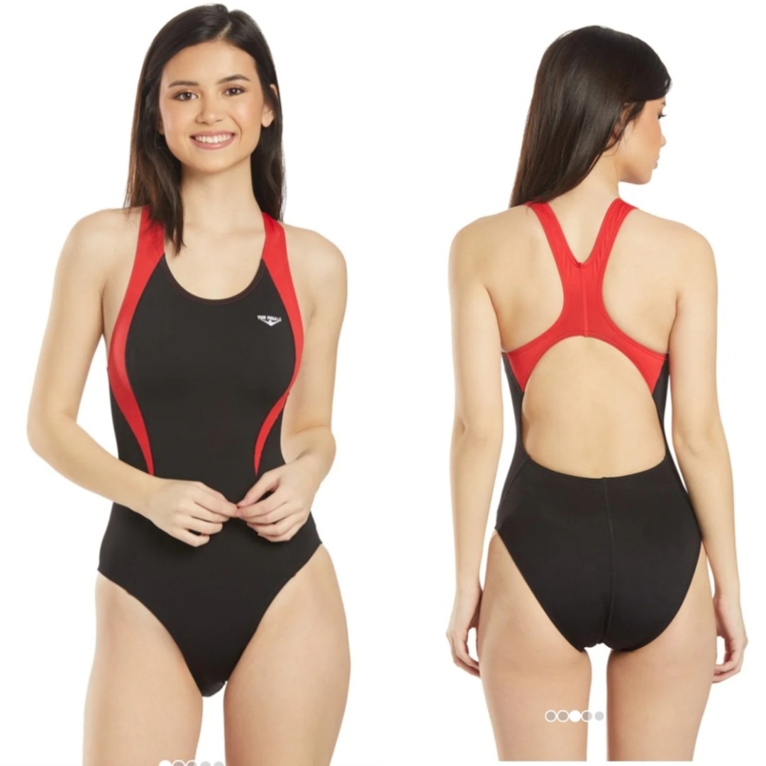 The Finals Women's Surf Splice Wave Back One Piece Swimsuit at