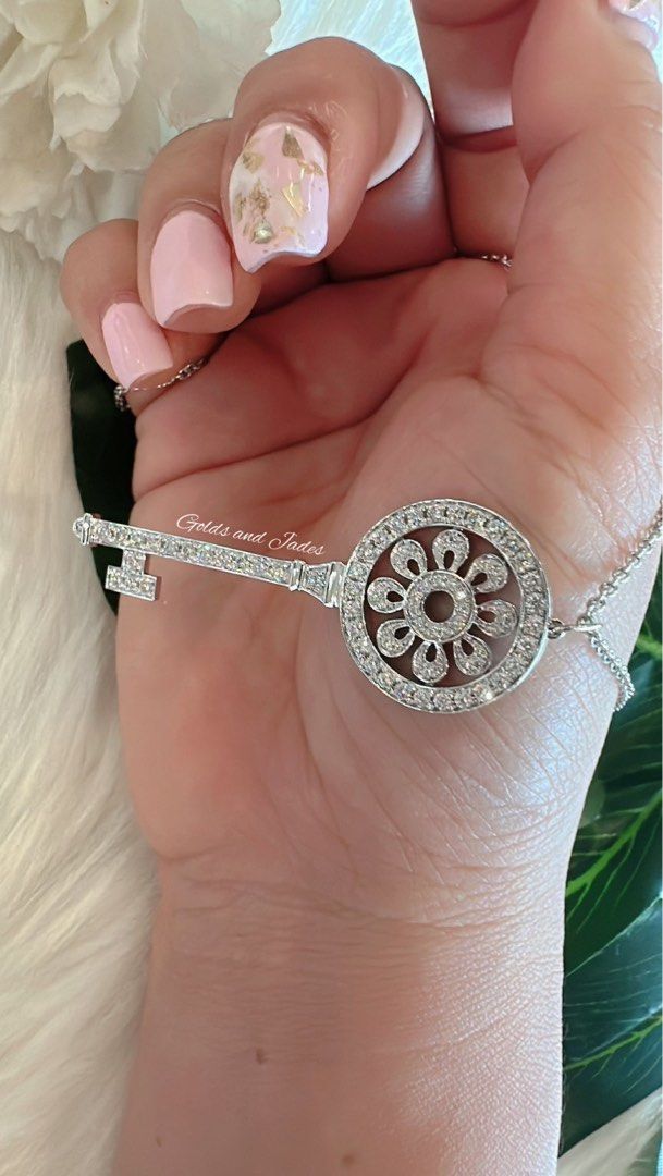 Tiffany petals key pendant sale