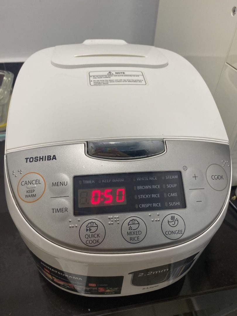 Toshiba Rice Cooker, TV & Home Appliances, Kitchen Appliances, Cookers on Carousell