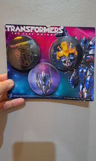 Transformers The Last Knight Collectors Item 3 Button Pins