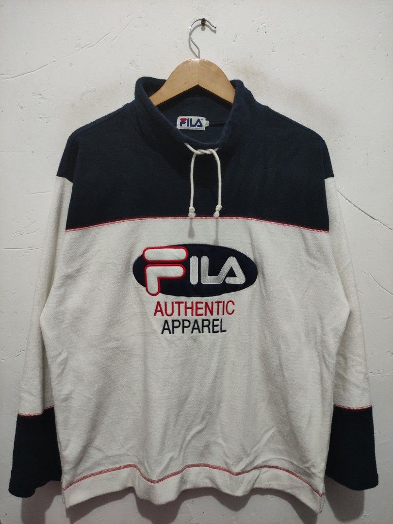 Vintage Fila Spellout Sweatshirt Men s Fashion Tops Sets Hoodies on Carousell