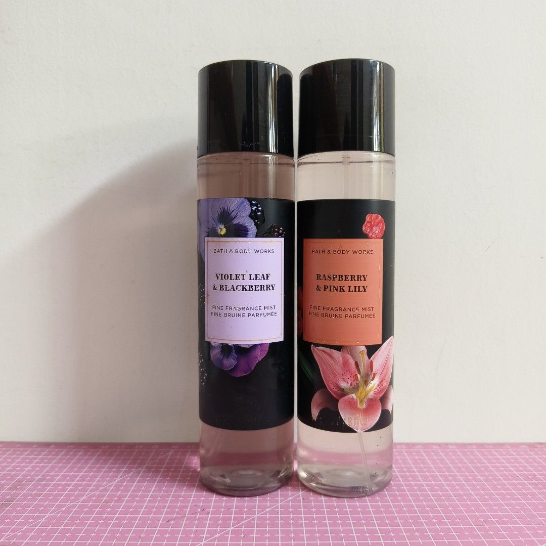 Violet Leaf & Blackberry , Raspberry & Pink Lily Bath & Body Works Mist