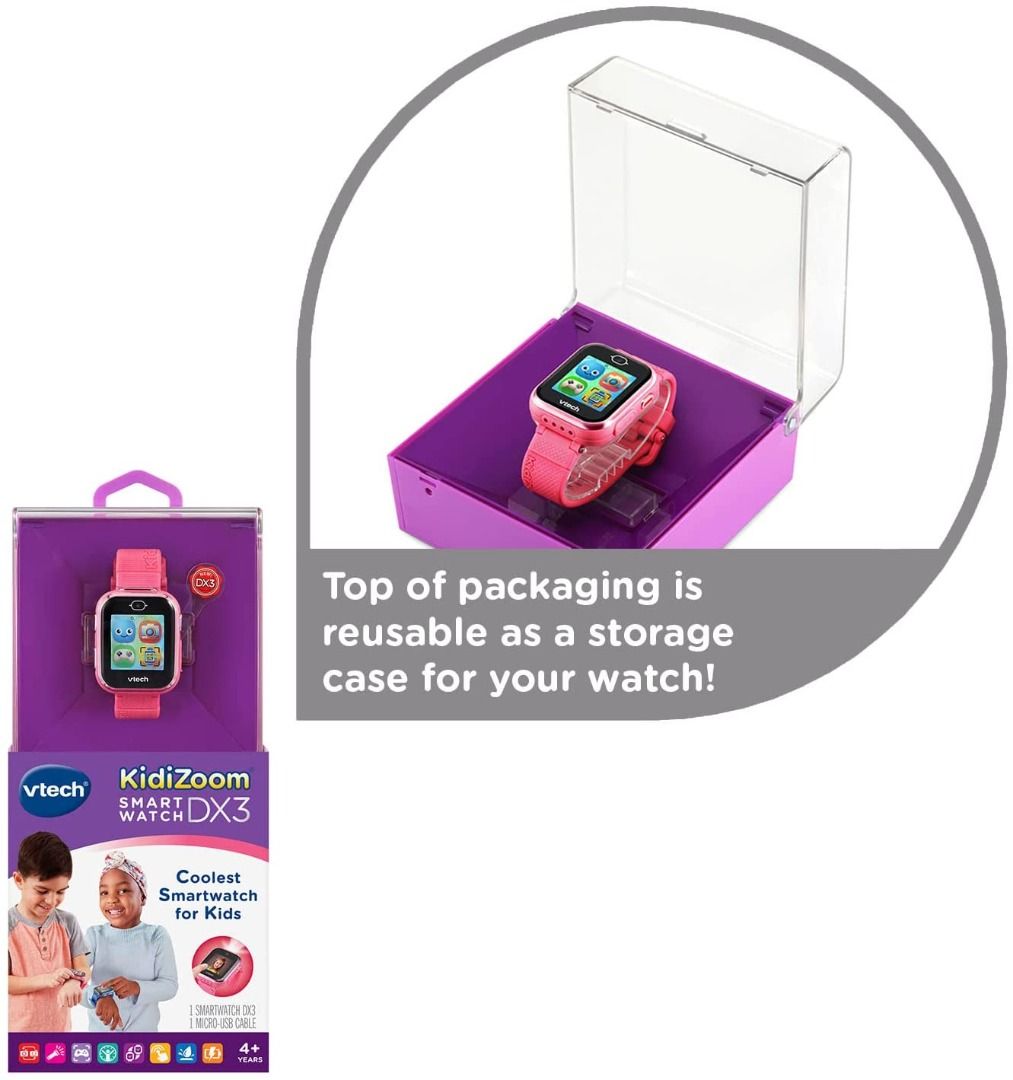 VTech Kidizoom Smartwatch DX3 Purple Pink Hobbies Toys Toys