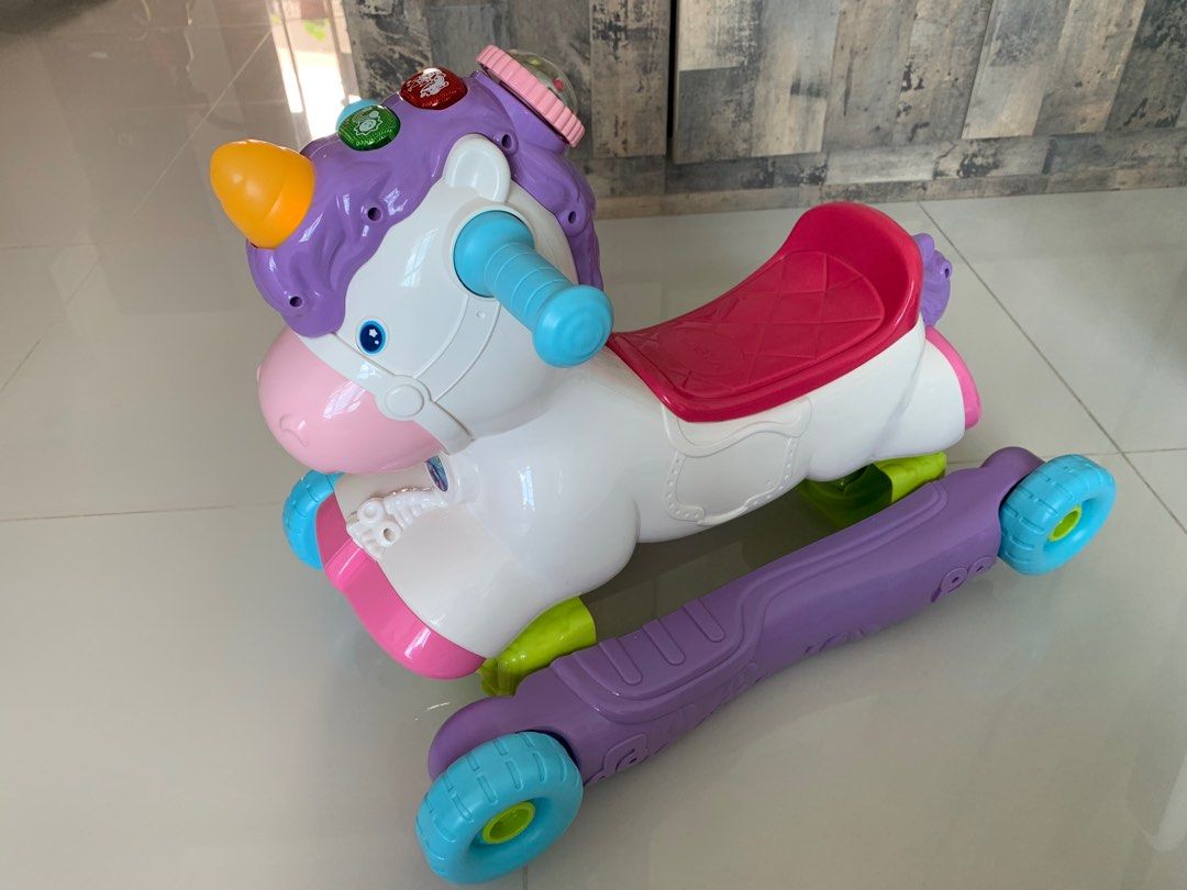 VTech Rock and Ride Unicorn, Babies & Kids, Infant Playtime on Carousell