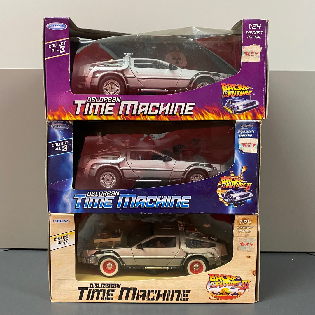 Welly 24 Scale Diecast Metal Delorean Time Machine Back To The Future Part  III By Welly 人形