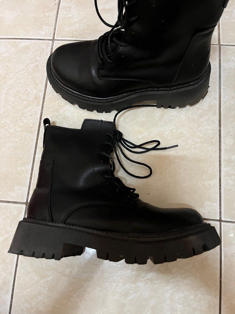 Flatform lace up boots online