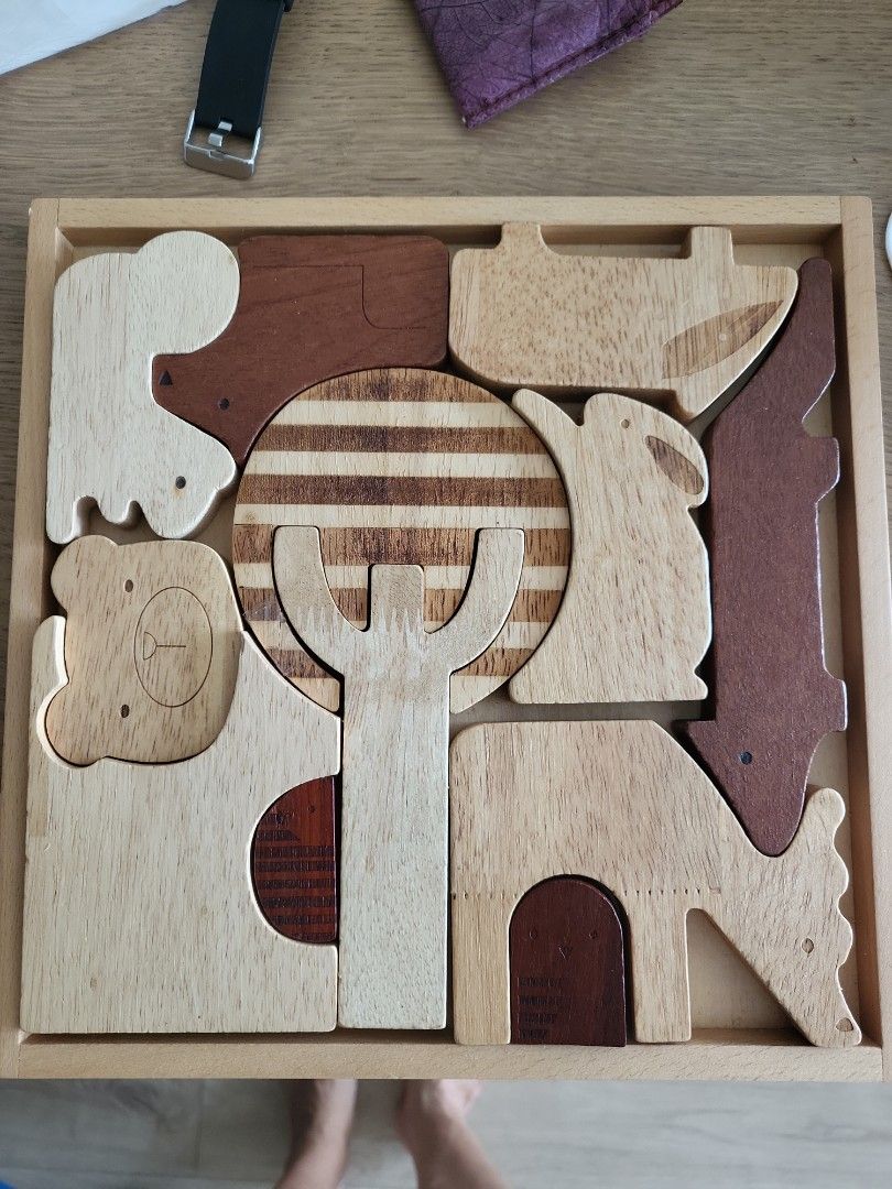 Bub wooden animal best sale puzzle