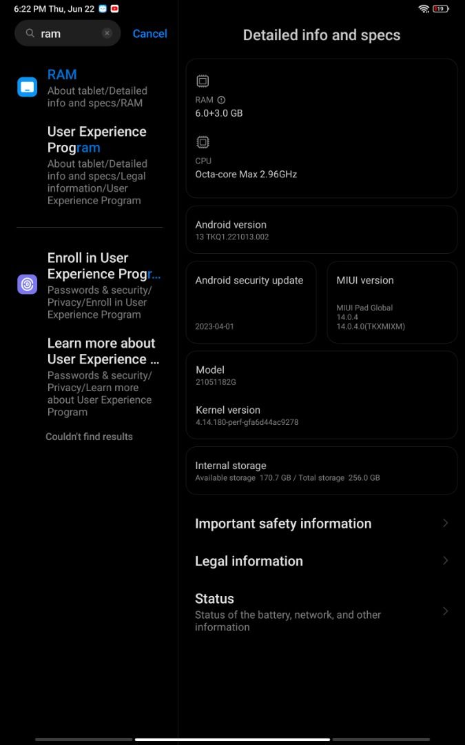 XIAOMI PAD 5 6/256 GB (Category: Android) located in Caloocan City. Submitted by michaelala14754 (Listing ID 1238901436, Image 1). Description: XIAOMI PAD 5 6/256.