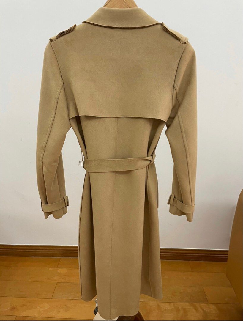 Faux suede sales winter coat
