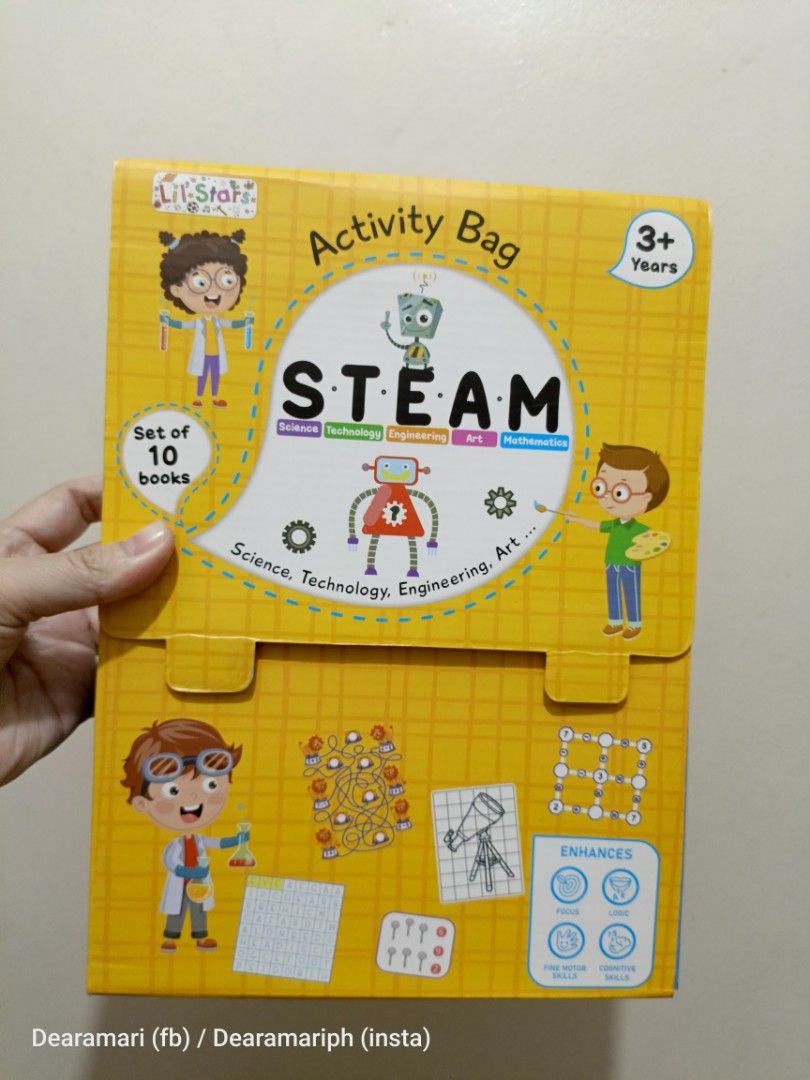 10 STEAM MINI Activity Workbook for Preschoolers and kindergartens on Carousell
