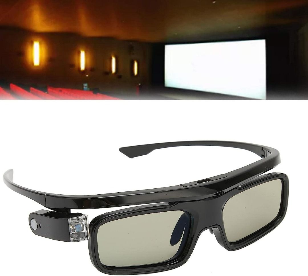 144HZ DLP Link 3D Glasses Active Shutter Cr2025 Battery Powered