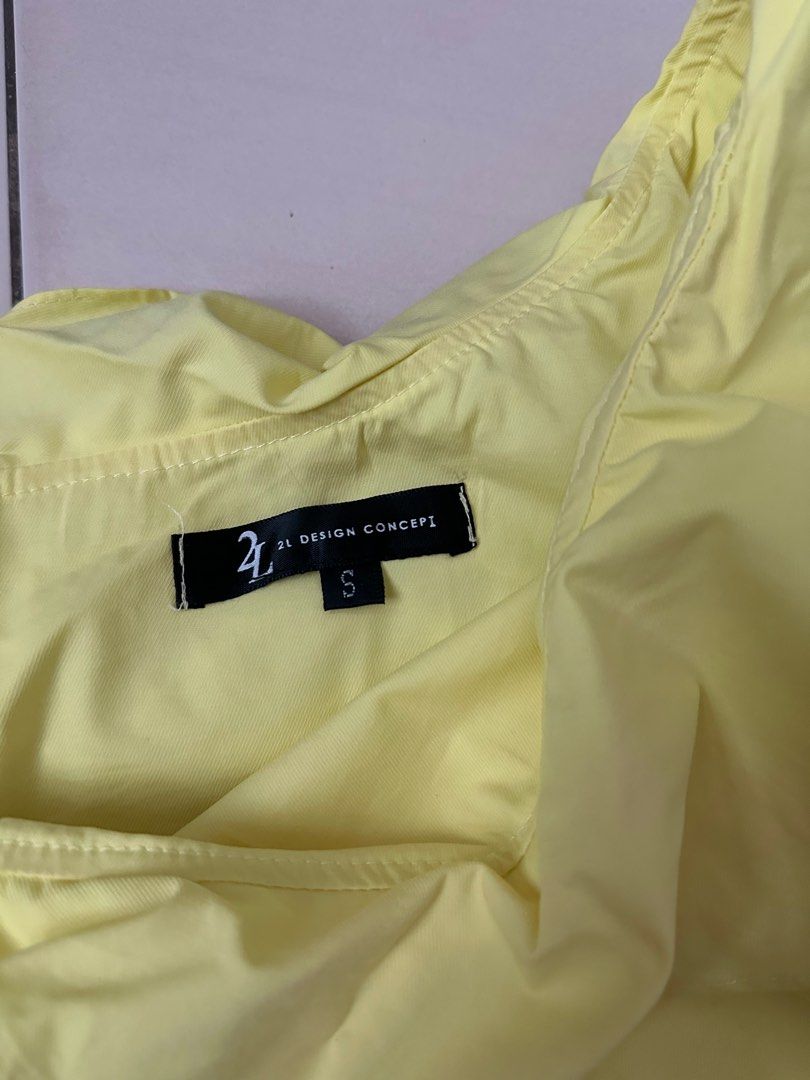 Yellow Toga Top, Women's Fashion, Tops, Longsleeves on Carousell