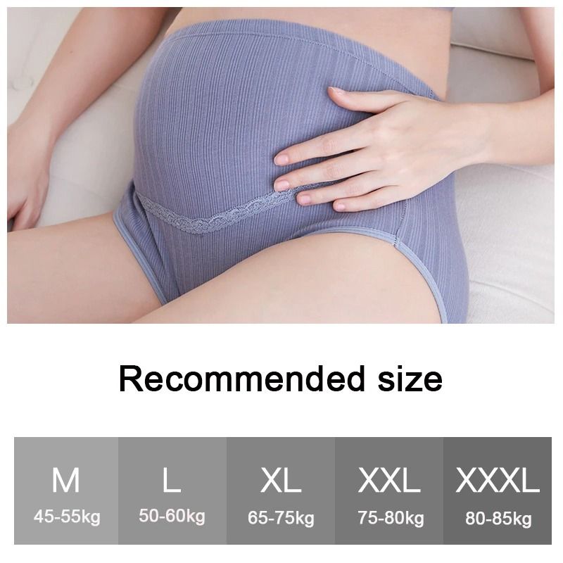 3 pcs / pack Cotton Maternity Panties 2nd to 3rd Trimester High Waist  Adjustable Belly Pregnancy Underwear Clothes for Pregnant Women Pregnancy  Briefs