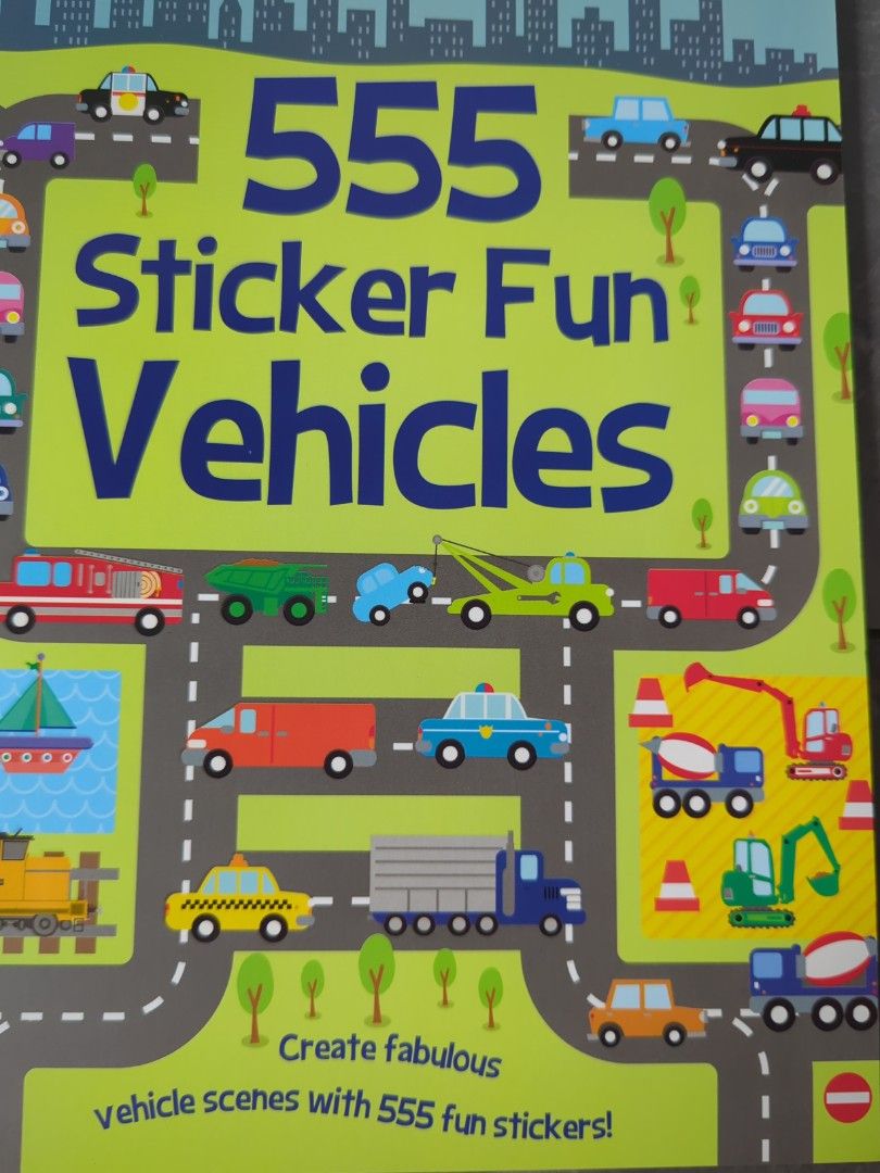 555 Sticker Fun Vehicles, Hobbies Toys, Books Magazines
