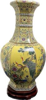 乾隆御製 宮廷風中型陶瓷花瓶擺飾