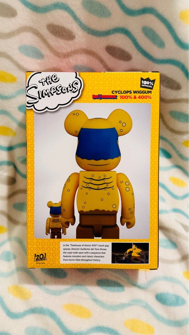 販売新品シンプソンズ/THE SIMPSONS CYCLOPS WIGGUM ベアブリック/BE@RBRICK 100%&400%(メディコムトイ・フィギュア) キューブリック、ベアブリック