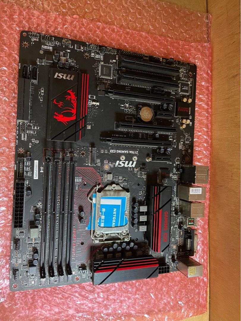 二手MSI Z170A GAMING M3 z170 DDR4 LGA1151 ATX MB, 電腦＆科技, 桌上