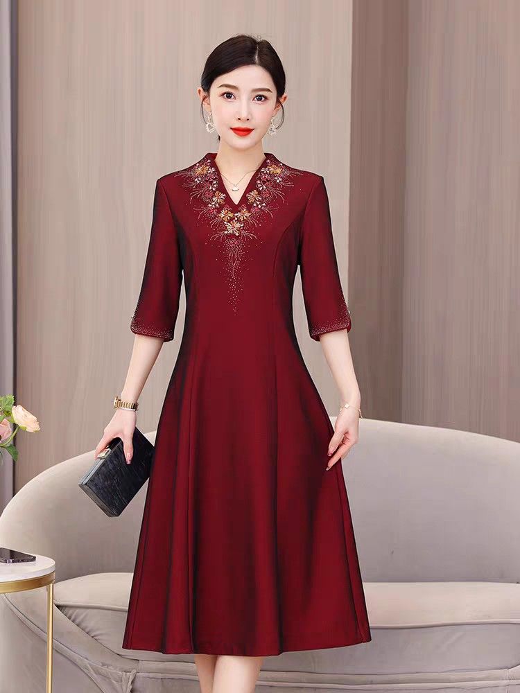 Red a line dress sale