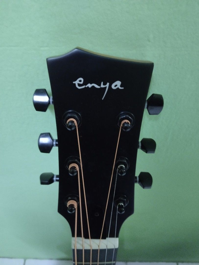 Leather Guitar Strap Black – ENYA MUSIC INC