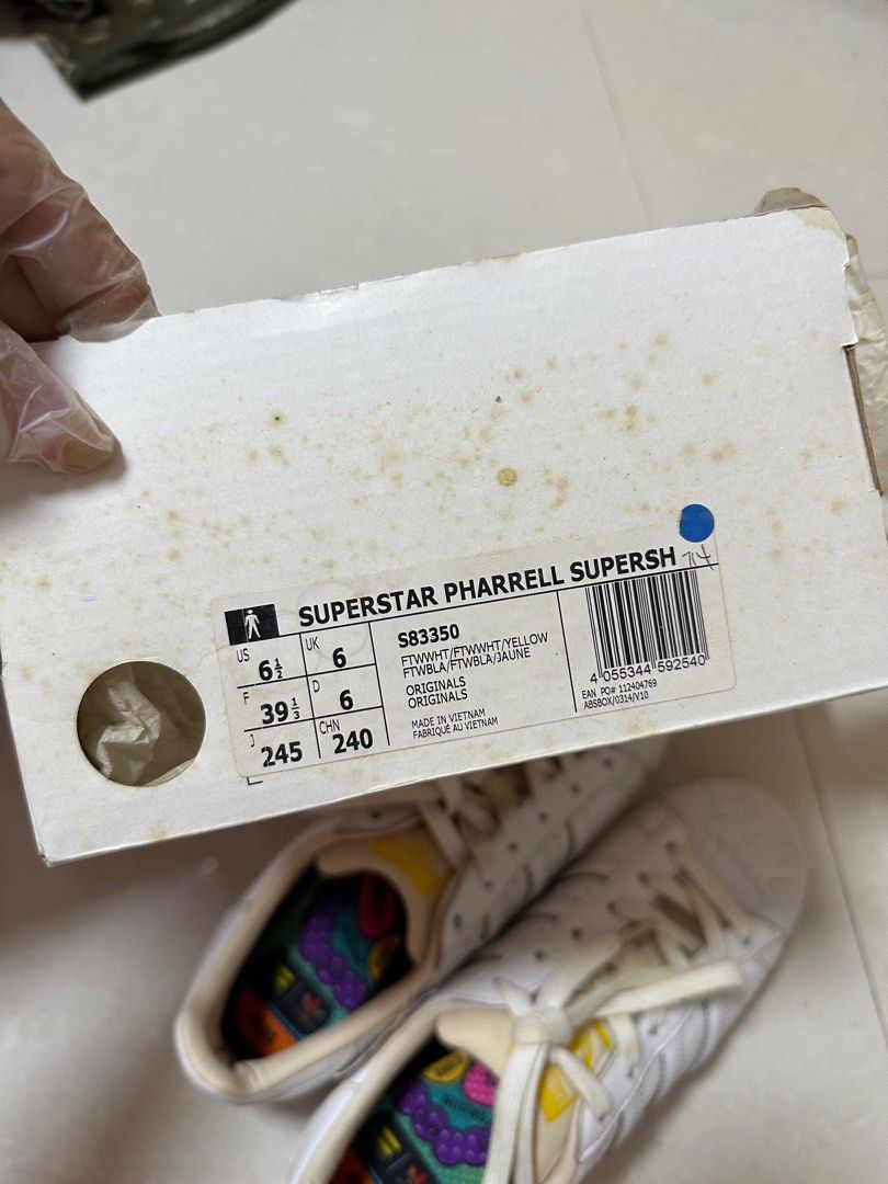 Adidas superstar pharrell jaune on sale