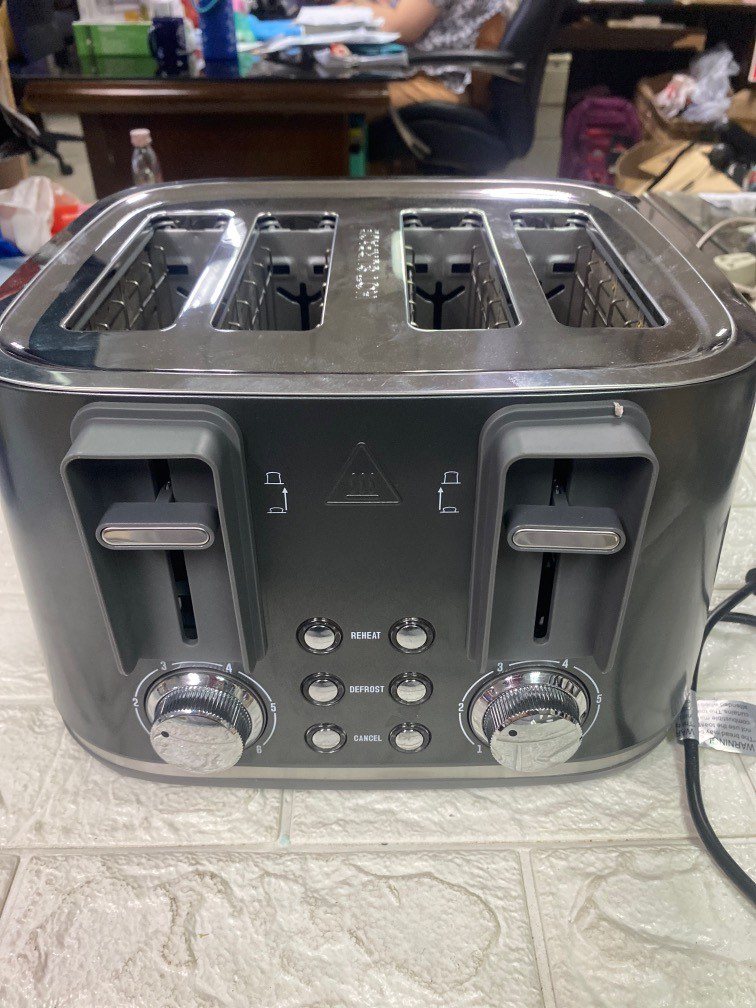 Anko Stainless 4 Slice Bread Toaster Stainless Steel Heavy Duty on