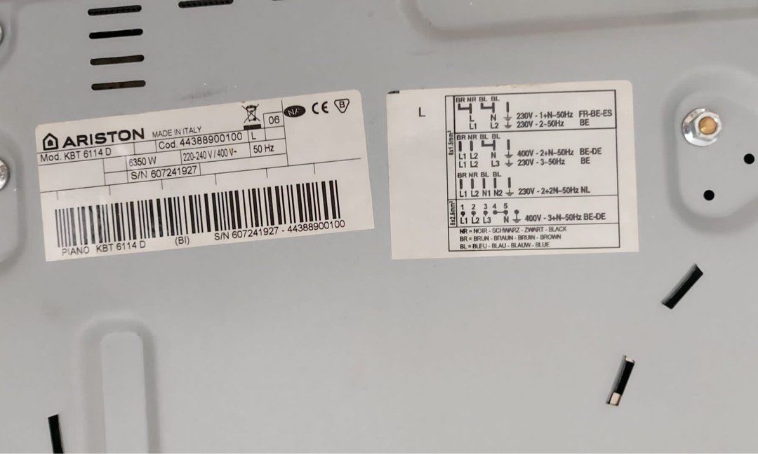 Ariston 4 zone Electric Cooktop KBT6114D, TV & Home Appliances, Kitchen