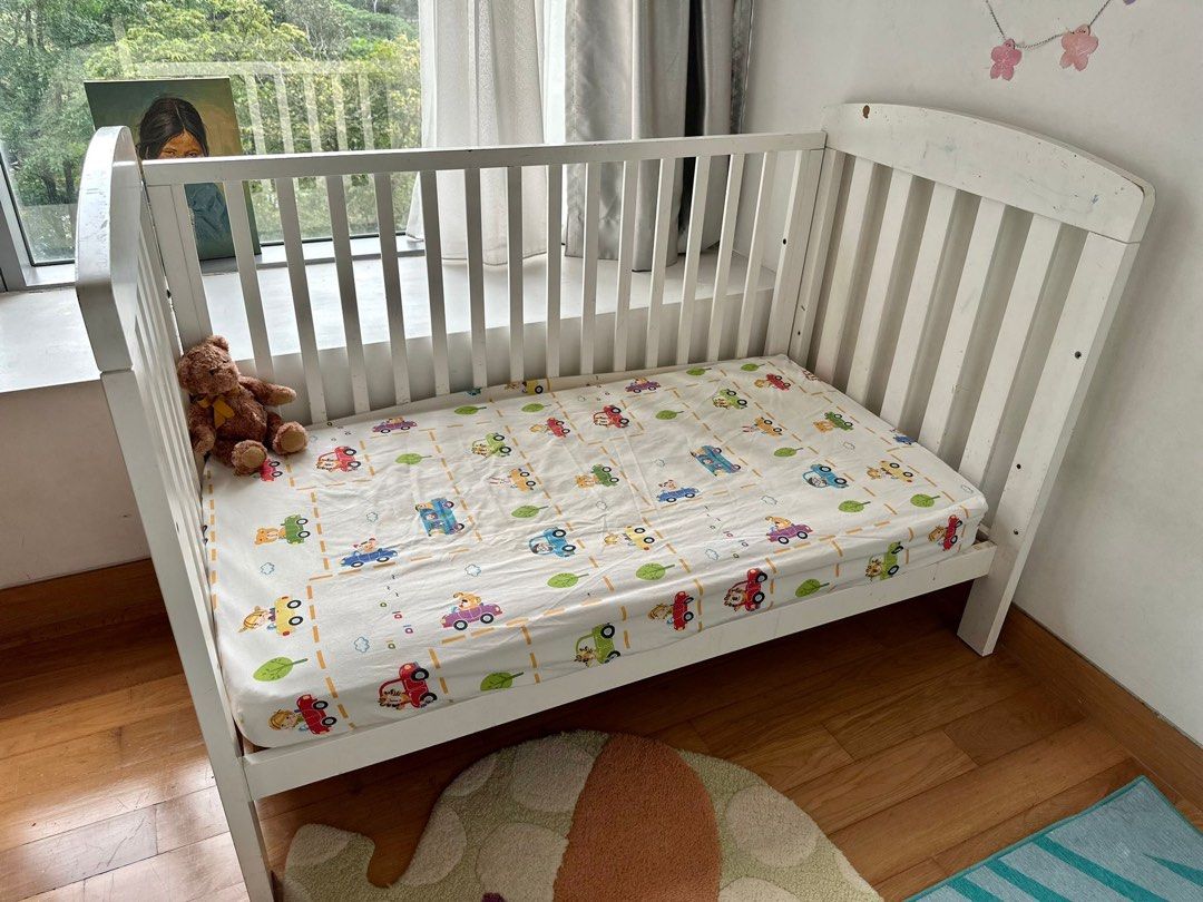 Australia Boori Classic Convertible Baby Cot/ Toddler Cot, Babies