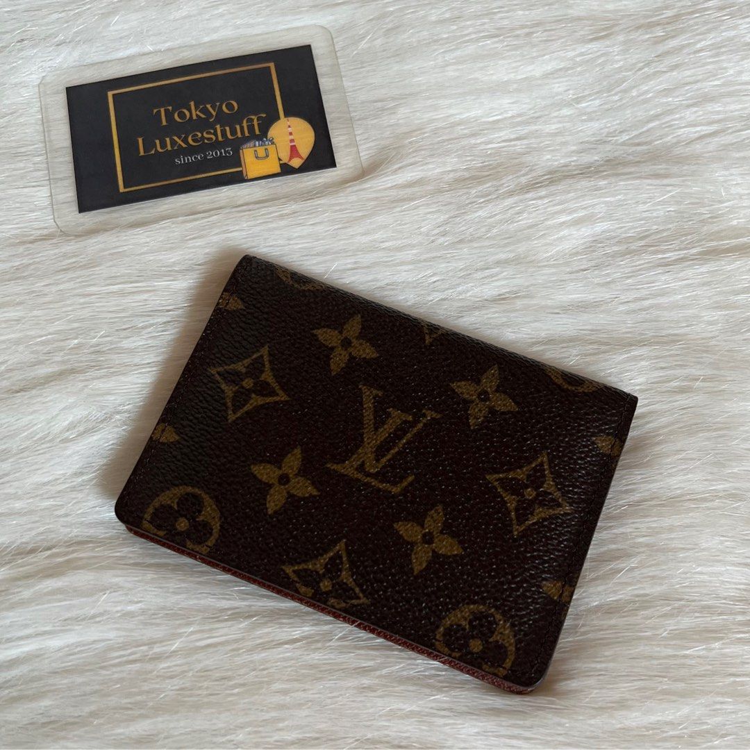 Shop Louis Vuitton Monogram Unisex Leather Folding Wallet Logo