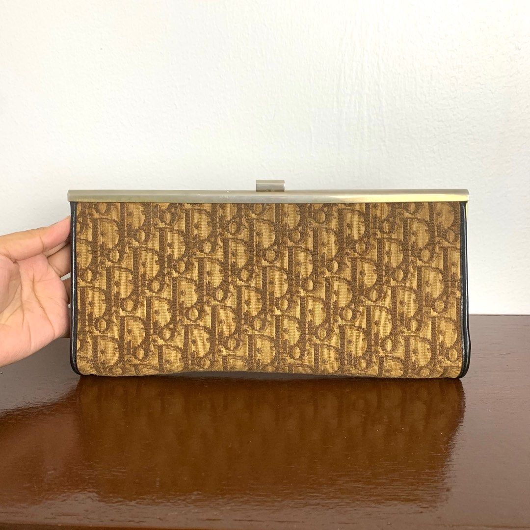 Authentic Dior mongram clutch bag, Luxury, Bags & Wallets on Carousell