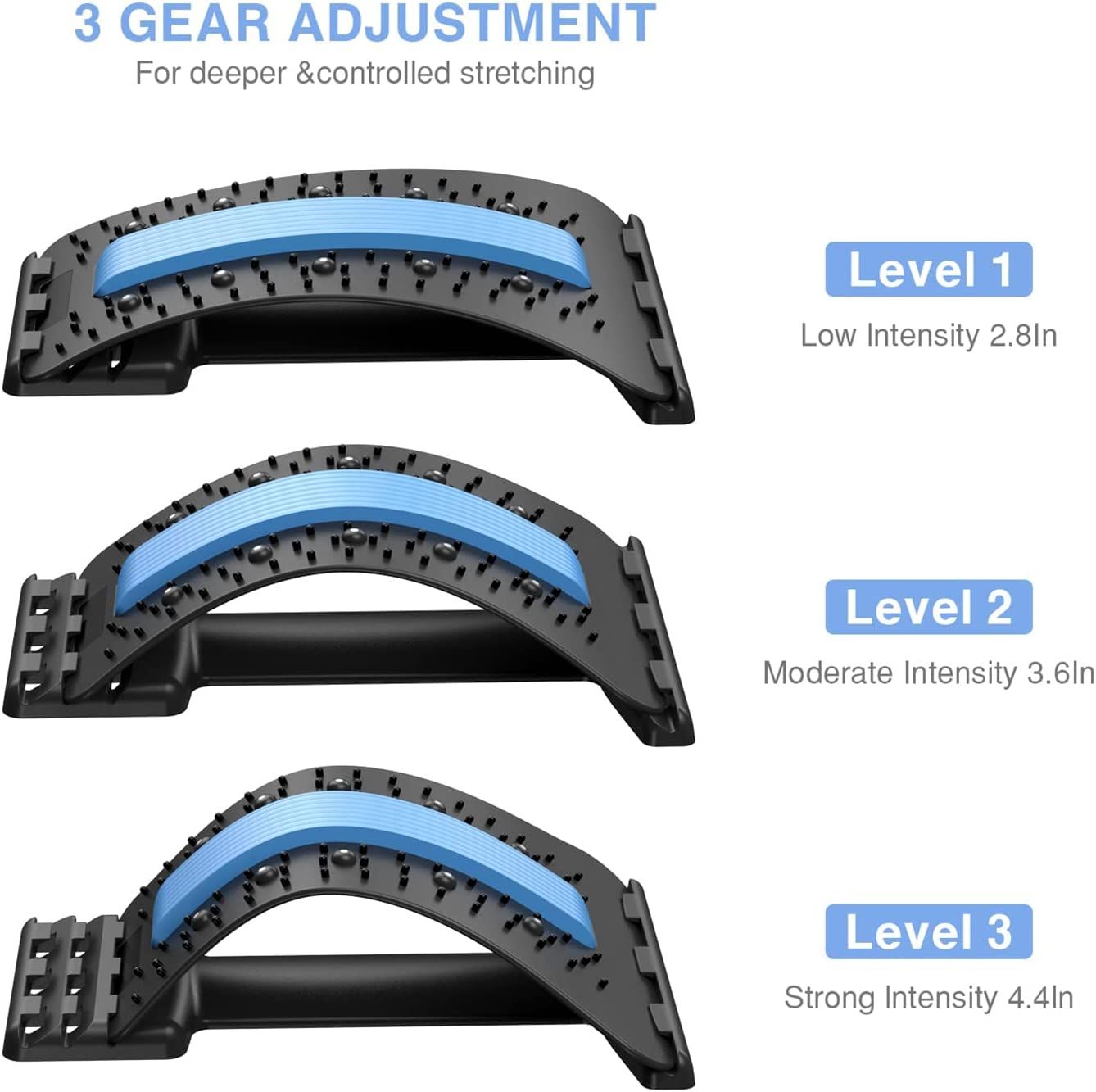 Back Stretcher Lumbar Back Pain Relief Device Multi Level Back