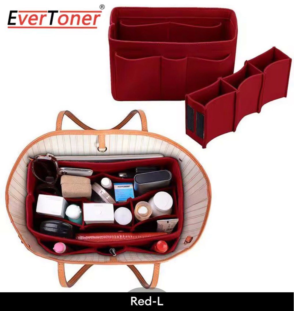 EverToner Felt Purse Insert Handbag For LV Neverfull Organizer Bag