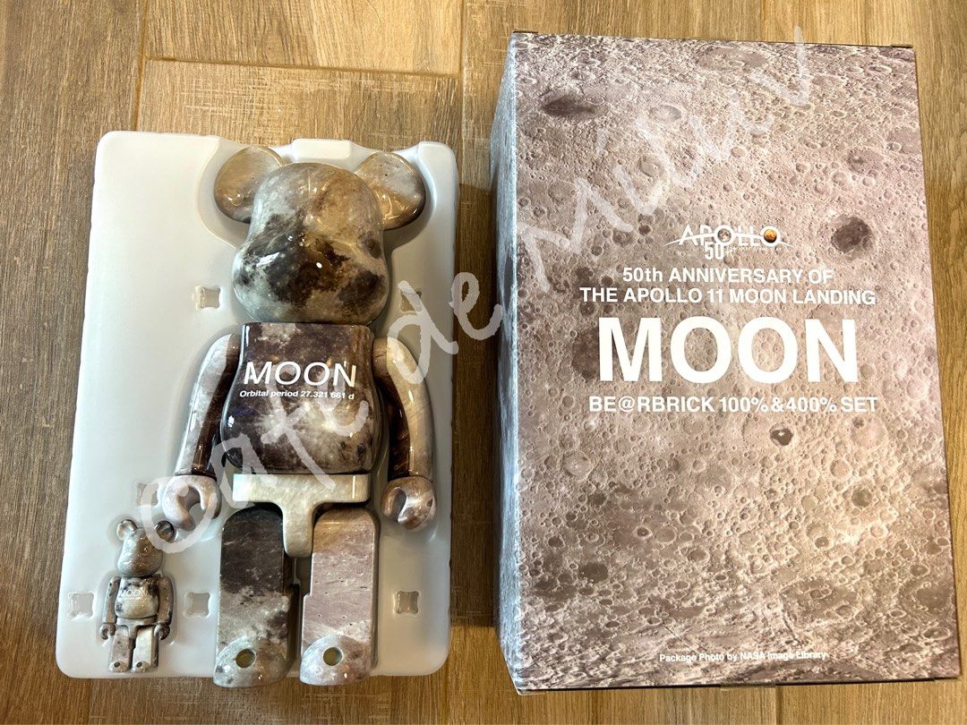 Bearbrick Moon 50th Anniversary of the Apollo 11 Moon Landing 100