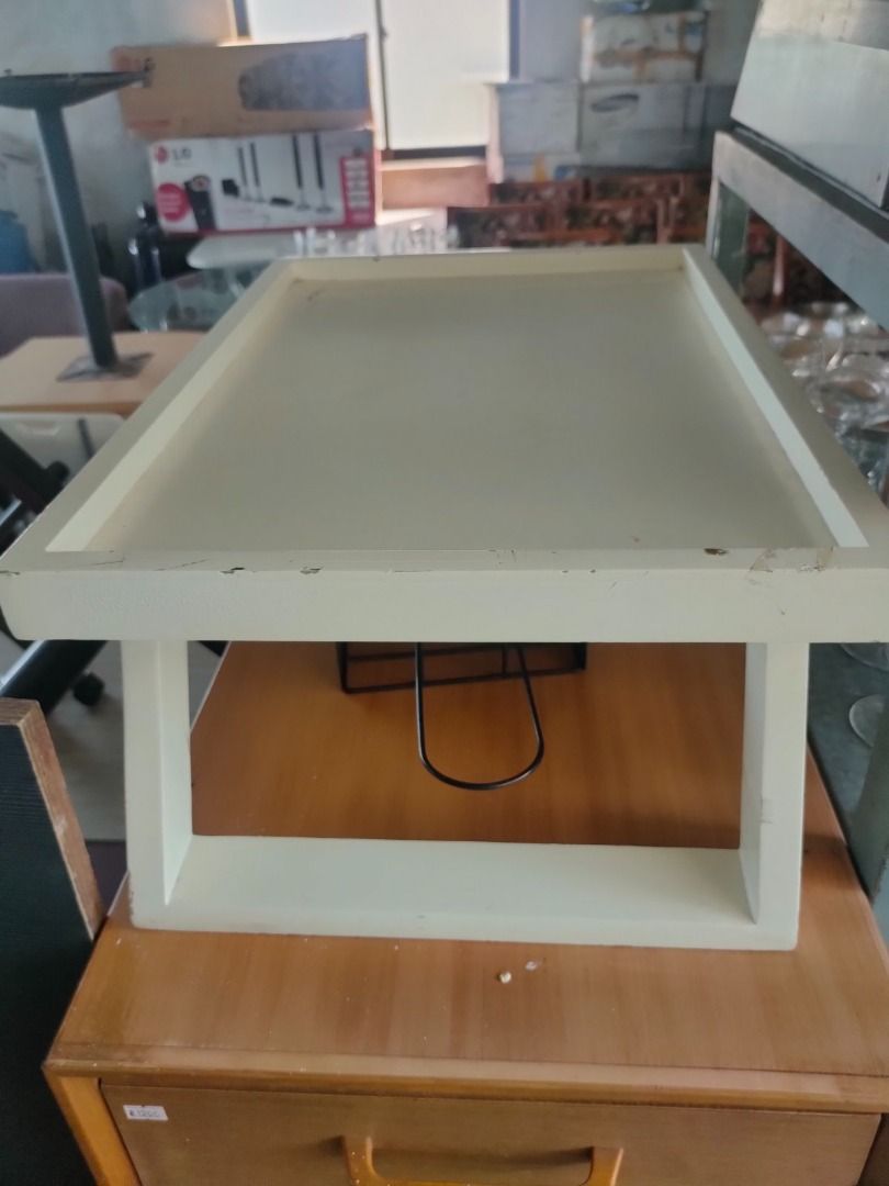 BED TRAY BREAKFAST TABLE (Category: Tables & Sets) located in San Pedro. Submitted by cgi.saversplustrading (Listing ID 1239033726, Image 1). Description: BED TRAY BREAKFAST TABLE 📌 LAST PIECE AVAILABLE ‼️ Grab it now ‼️ 📌 Price : Php 1,000 📌 Material : Wood 📌 "First to pay" basis 📌 Color may vary due to lighting 📌 Pick up or shipped by any courier of your choice 📌 Customer will shoulder the shipping fee Para sa mga Home Furnitures, Applia