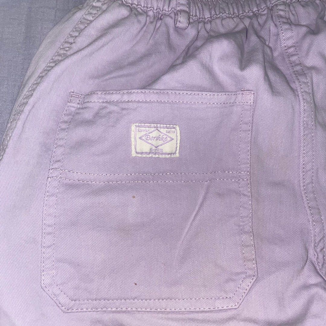 y2k indie purple cargo pants bershka, Women's Fashion, Bottoms, Jeans &  Leggings on Carousell