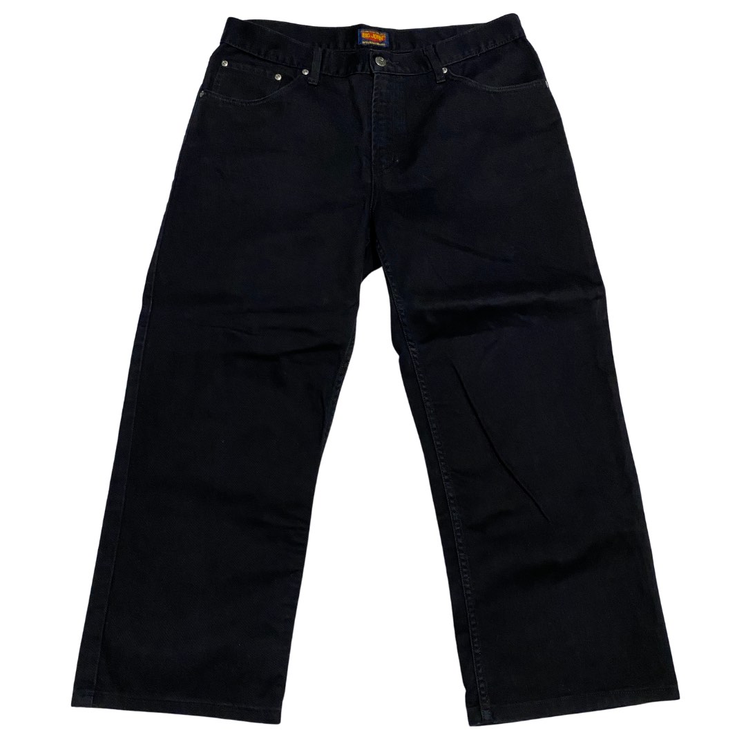 Big Johns Black Denim Pants Jeans Workwear, Men's Fashion, Bottoms ...
