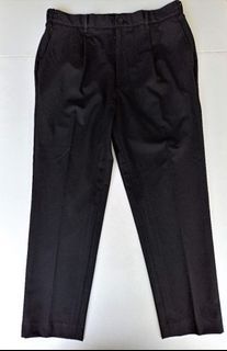 Black Uniqlo Pleated Wide Pants (Altered)